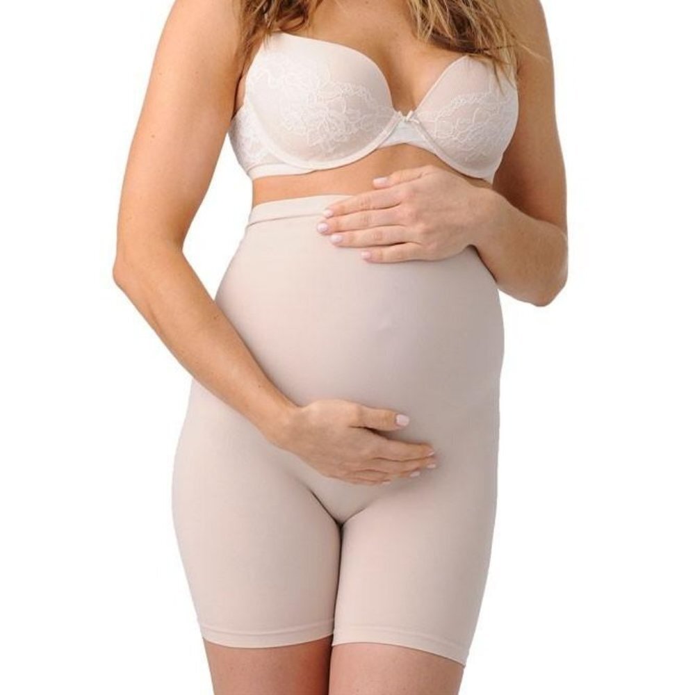 Belly Bandit Thighs Disguise Tummy Smoothing Maternity Support Short Nude
